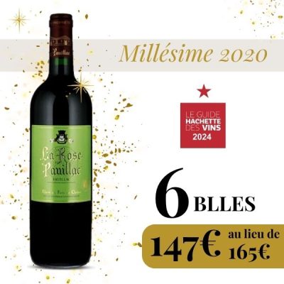 lot 6 blles la rose pauillac 2020