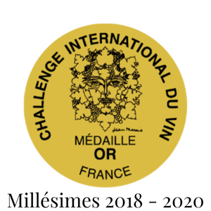 Médaille d'Or Concours international du vin pour le Château Haut de La Bécade 2018